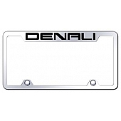 Automotive Gold License Plate Frame - Silver Stainless Steel - TFDENEC