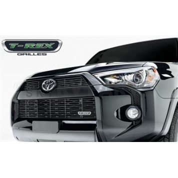 T-Rex Truck Products Grille Insert - Horizontal Bar Rectangular Black Powder Coated Aluminum - 21949B