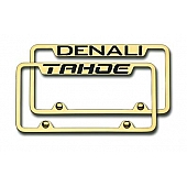 Automotive Gold License Plate Frame - Gold Stainless Steel - TFDENEG
