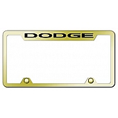 Automotive Gold License Plate Frame - Gold Stainless Steel - TFDODEG