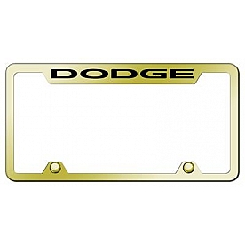 Automotive Gold License Plate Frame - Gold Stainless Steel - TFDODEG