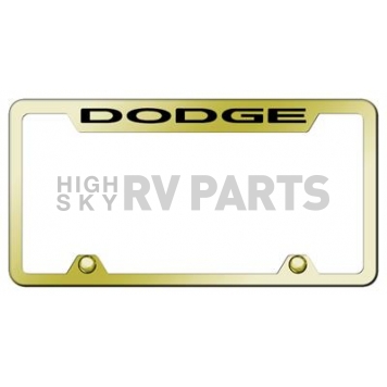 Automotive Gold License Plate Frame - Gold Stainless Steel - TFDODEG