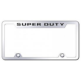 Automotive Gold License Plate Frame - Silver Stainless Steel - TFDTYEC