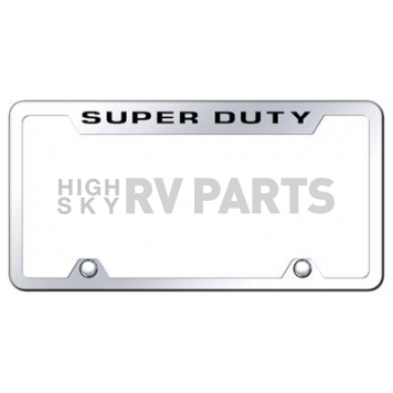 Automotive Gold License Plate Frame - Silver Stainless Steel - TFDTYEC