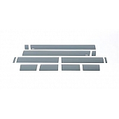 Putco Rocker Panel Molding - Polished Stainless Steel Black Set of 12 - 9751205BP