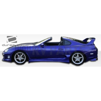 Extreme Dimensions Side Skirt - Primered Fiberglass Reinforced Plastic Black Set of 2 - 101329