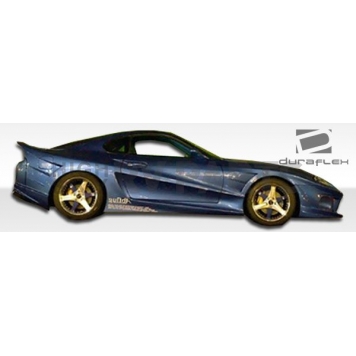 Extreme Dimensions Side Skirt - Primered Fiberglass Reinforced Plastic Black Set of 2 - 101338-1