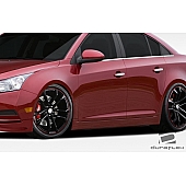 Extreme Dimensions Side Skirt - Primered Fiberglass Reinforced Plastic Black Set of 2 - 107618