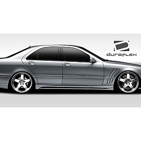 Extreme Dimensions Side Skirt - Primered Fiberglass Reinforced Plastic Black Set of 2 - 107720