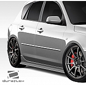 Extreme Dimensions Side Skirt - Primered Fiberglass Reinforced Plastic Black Set of 2 - 107762