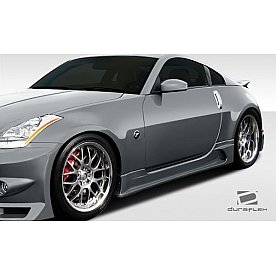 Extreme Dimensions Side Skirt - Primered Fiberglass Reinforced Plastic Black Set of 2 - 107830