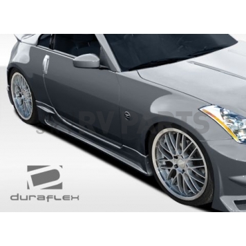 Extreme Dimensions Side Skirt - Primered Fiberglass Reinforced Plastic Black Set of 2 - 107830-1
