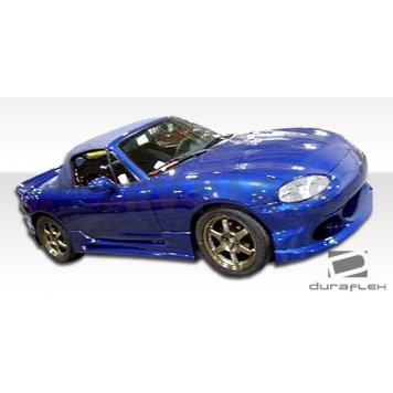 Extreme Dimensions Side Skirt - Primered Fiberglass Reinforced Plastic Black Set of 2 - 102017