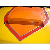 Street Scene Hood Scoop - Cowl Style Bare Fiberglass Primered - 95070992