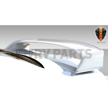 Extreme Dimensions Spoiler - 1 Piece Primered Fiberglass Black - 108592