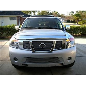 T-Rex Truck Products Grille Insert - Horizontal Bar Polished Aluminum - 21784