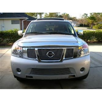 T-Rex Truck Products Grille Insert - Horizontal Bar Polished Aluminum - 21784