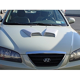 JSP Automotive Hood Scoop - Bare Fiberglass Primered - FGS705