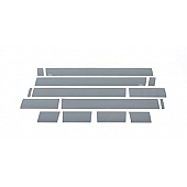 Putco Rocker Panel Molding - Polished Stainless Steel Black Set of 14 - 9751206BP