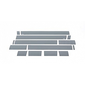 Putco Rocker Panel Molding - Polished Stainless Steel Black Set of 14 - 9751206BP
