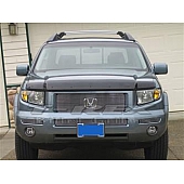 T-Rex Truck Products Grille Insert - Horizontal Bar Rectangular Polished Aluminum - 21733