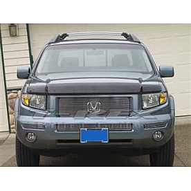 T-Rex Truck Products Grille Insert - Horizontal Bar Rectangular Polished Aluminum - 21733