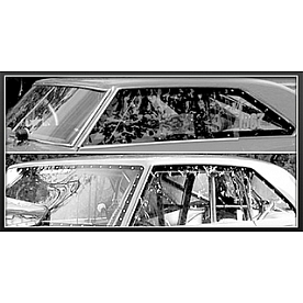 Harwood Fiberglass Side Window - Polycarbonate Gray - 14941T
