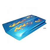JSP Automotive Hood Scoop - Bare Fiberglass Primered - JSP009
