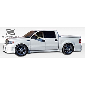 Extreme Dimensions Side Skirt - Primered Fiberglass Reinforced Plastic Black Set of 4 - 102261