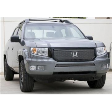 T-Rex Truck Products Grille Insert - Horizontal Bar Rectangular Polished Aluminum - 21734