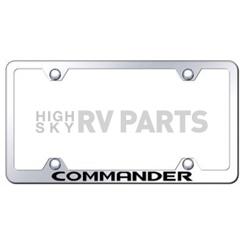 Automotive Gold License Plate Frame - Silver Stainless Steel - LFWCOMEC