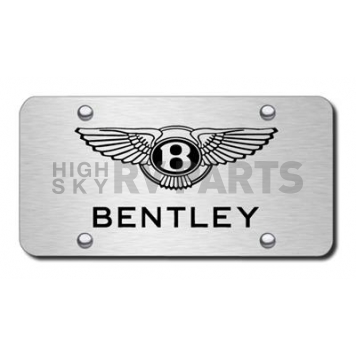 Automotive Gold License Plate - Bentley Stainless Steel - PLBENES