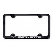 Automotive Gold License Plate Frame - Black Stainless Steel - LFWCOV6EB