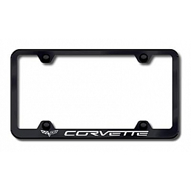 Automotive Gold License Plate Frame - Black Stainless Steel - LFWCOV6EB