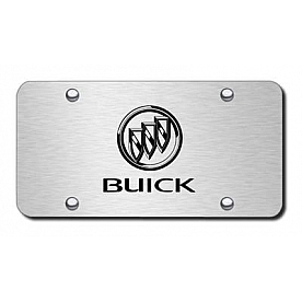 Automotive Gold License Plate - Buick Stainless Steel - PLBUIES