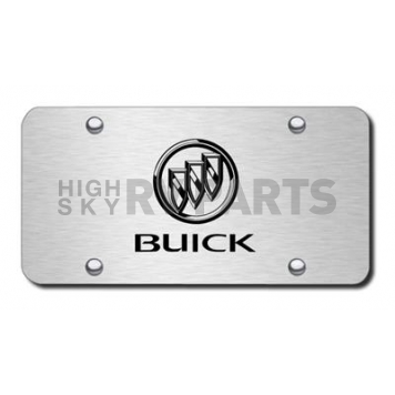 Automotive Gold License Plate - Buick Stainless Steel - PLBUIES