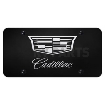 Automotive Gold License Plate - Cadillac Stainless Steel - PLCAD3EB