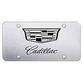 Automotive Gold License Plate - Cadillac Stainless Steel - PLCAD3ES