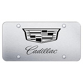 Automotive Gold License Plate - Cadillac Stainless Steel - PLCAD3ES