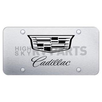 Automotive Gold License Plate - Cadillac Stainless Steel - PLCAD3ES