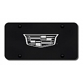 Automotive Gold License Plate - Cadillac Stainless Steel - PLCAD3LEB