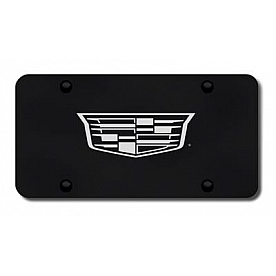 Automotive Gold License Plate - Cadillac Stainless Steel - PLCAD3LEB