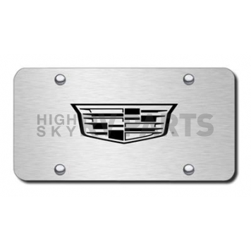 Automotive Gold License Plate - Cadillac Stainless Steel - PLCAD3LES