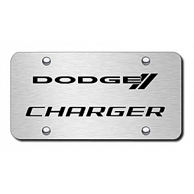Automotive Gold License Plate - Charger Stainless Steel - PLCHGES