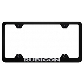 Automotive Gold License Plate Frame - Black Stainless Steel - LFWRUBEB