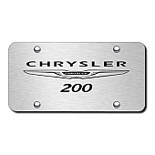 Automotive Gold License Plate - Chrysler 200 Stainless Steel - PLCHR200ES
