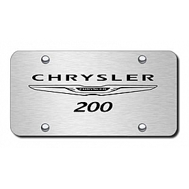 Automotive Gold License Plate - Chrysler 200 Stainless Steel - PLCHR200ES