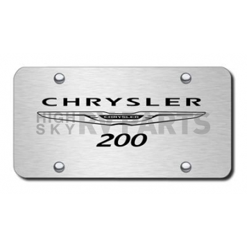 Automotive Gold License Plate - Chrysler 200 Stainless Steel - PLCHR200ES