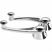 Billet Specialties Window Crank Handle Ball Milled Aluminum Polished Set Of 2 - 46525