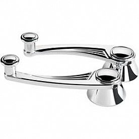 Billet Specialties Window Crank Handle Ball Milled Aluminum Polished Set Of 2 - 46525